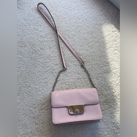 Pastel Pink Crossbody Handbag by Millie Pre Owned Great Condition - Picture 4 of 6